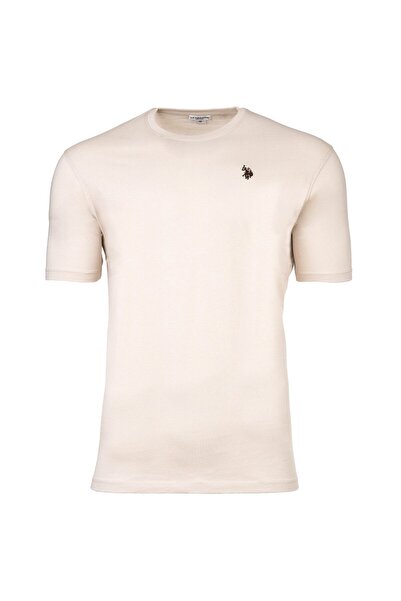 U.S. Polo Assn. Herren T-Shirt - Carded Jersey, Rundhals, Logo-Stickerei, Bau...