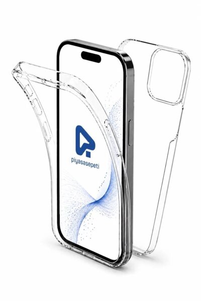 PiyasaSepeti Apple iPhone 13 Pro 6.1'' Çift Taraflı Silikon Kılıf Şeffaf