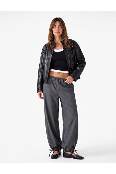 Koton Elastic Waist Balloon Pants with Tie Detail and Pockets
