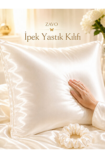 ZAVO Ipek Italya Saf Ipek 2 Âdet Yastık Kılıfı