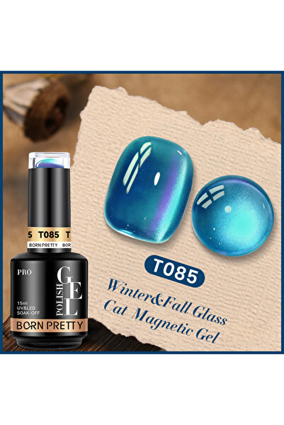Born Pretty Glass Beads Cat Magnetic Gel/Kedi Gözü Kalıcı Oje-15ml(T085)