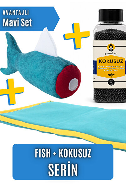 pawdaz Avantajlı Mavi Set (SERİN - FİSH - KOKUSUZ)