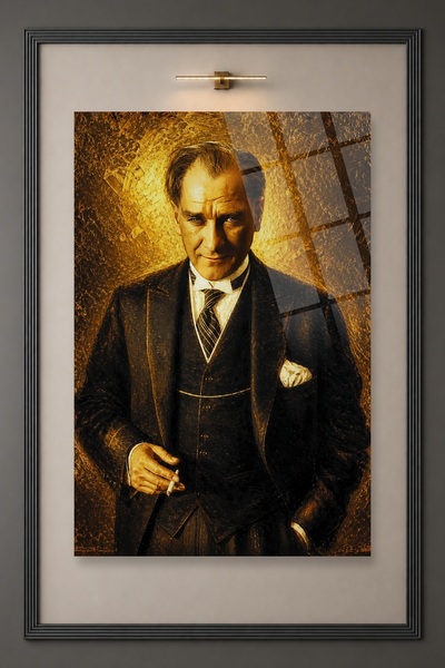 HMDS CONCEPT Mustafa Kemal Atatürk Pictură pe sticlă 469