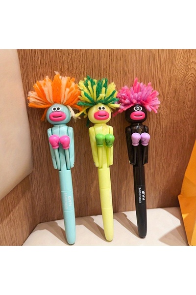 Choice 3Pcs Boxing Pen 3Pcs Funny Stress Toy Ballpoint Click Pen,Cool Desk Ga...