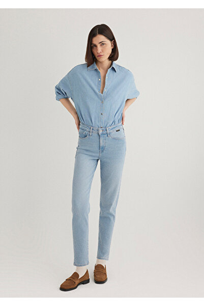 Mavi Pantaloni de jeans albastru deschis Cindy Gold Shape 100277 -84410