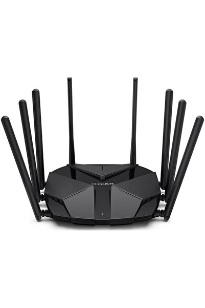 Mercusys MR90X, 2x LAN, Wi-Fi 6, Dual-Band 1148 + 4804 Mbps, Negru