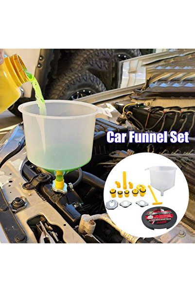 Choice 15Pcs/Set Funnel Spout Coolant Filter Filling Kit Brake Bleeder Car Oi...