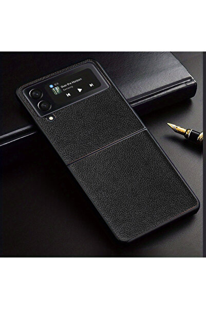 Choice For Flip4 Black Luxury Business Style Retro Litchi Texture Case for Z ...