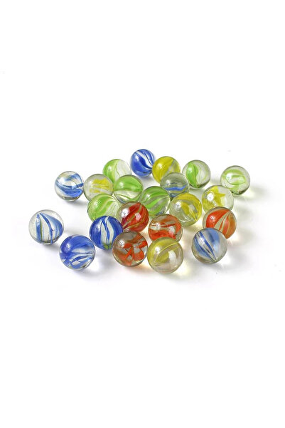Choice 10pcs Random colors 10PCS 14mm Glass Marbles Home Decor Glass Ball Sta...