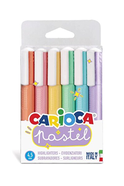 carioca Pastel Renkler İşaretleme Kalemi 6 Renk