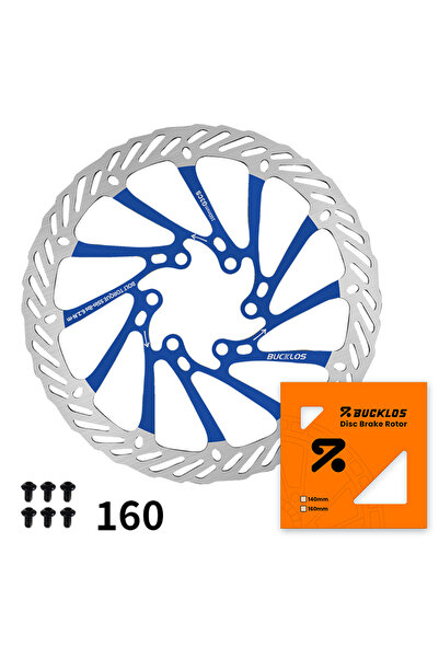 Choice11 BUCKLOS Blue-160MM BUCKLOS G3 Bicycle Rotor 160mm 180mm 203mm Bike D...