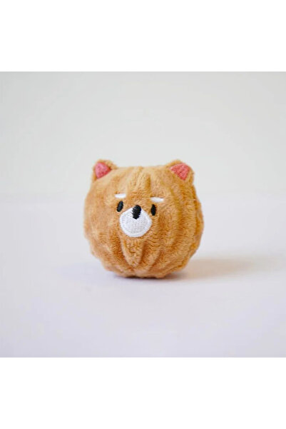 Choice Brown Squeaky Puppy Ball Toy - Spiked Bouncing Chew for Teeth Cleaning...