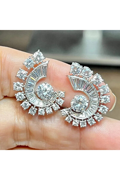 Choice E3589 Huitan Sparkling Luxury Stud Earrings Lady Wedding Jewelry with ...