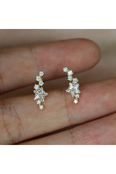 Choice E2091 Huitan Dainty Stars Stud Earrings for Women Low-key Exquisite Ea...