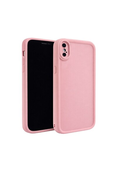 Vissona iPhone X / iPhone XS Kılıf – Kamera Çıkıntılı – Mat Silikon Telefon K...