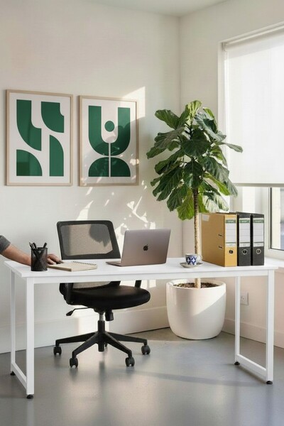 KODIGU 160x60 CM MEVİ ÇALIŞMA MASASI – AYARLANABİLİR METAL AYAKLI MODERN ÇALI...
