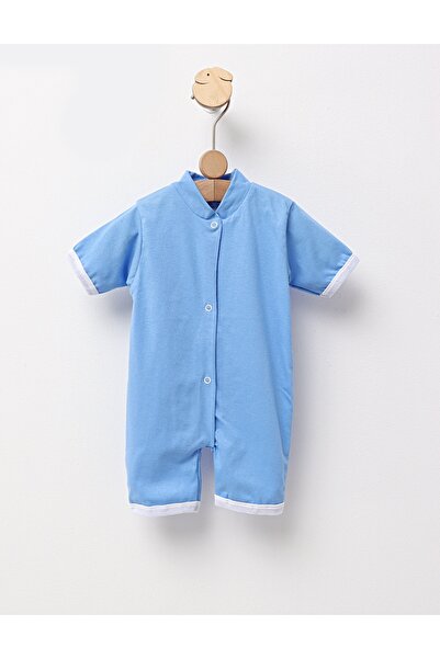 MiniKids Βρεφικό φορμάκι, Βαμβακερό, MS μπλε