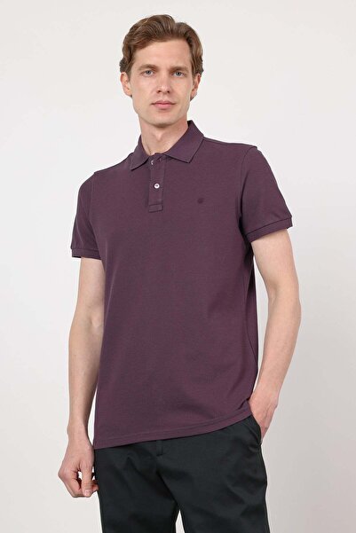 İmza Μπλουζάκι από βαμβάκι με γιακά πόλο, κοντό μανίκι, χωρίς τσέπες, σε στεν...