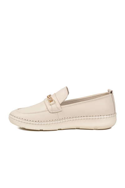 AYAKMOD White Genuine Leather Memory Foam Women's Casual Shoes Z540 Z