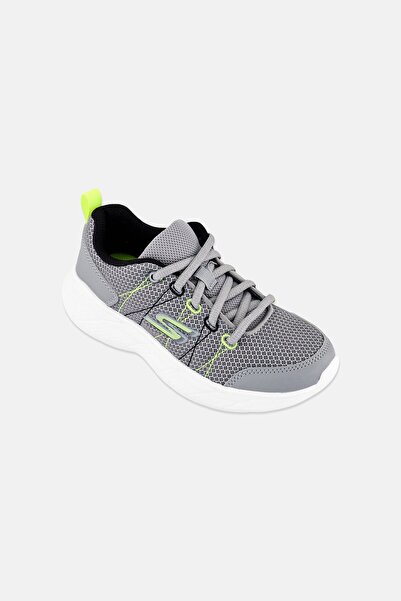 SKECHERS Kids Boy Vargon Lace Up Training Shoes, Grey