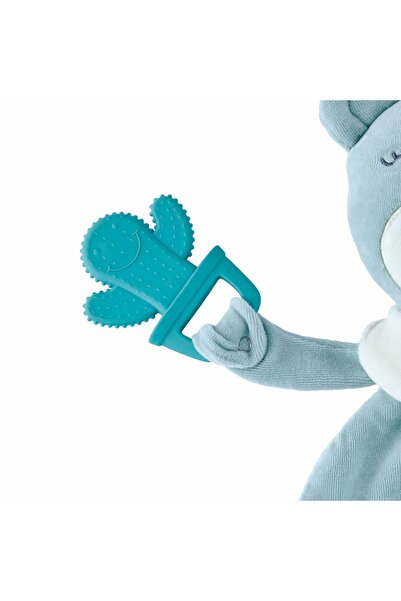 Babyjem Sleeping Friend Attachment Toy with Teething Toy (Color: Gray)