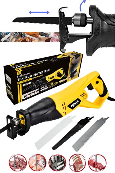 POWER BLACK 750 WATT BAKIR SARGILI 6 KADEME 3 BIÇAKLI DEVİR AYARLI TİLKİ KUYR...