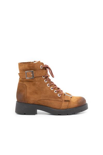 UrbanShoes Ghete dama din piele naturala, Leofex - 298 Cognac velur