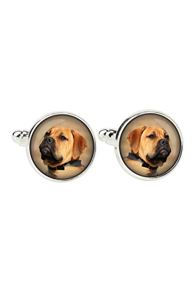 Art - Dog Bullmastiff - cufflinks, a shirt accessory, a shirt pendant from th...