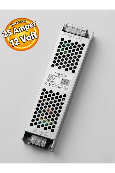 Helios HS3466 25 Amper 12 Volt Led Trafosu 300 Watt