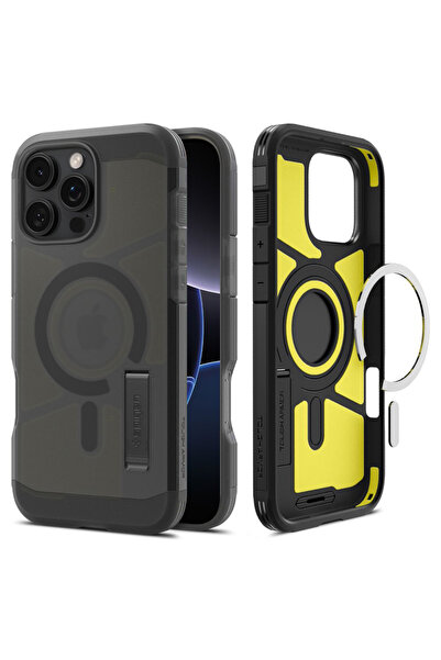 OEM Husa pentru iPhone 16 Pro, Spigen, Protectie, negru