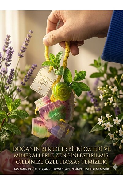 NOX Naturel Lavanta Kokulu Küp Salkım Sabun