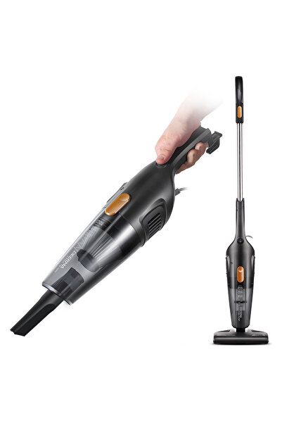 Deerma Aspirator vertical Deerma, 2 in 1, cu fir, aspirare puternica, filtru ...