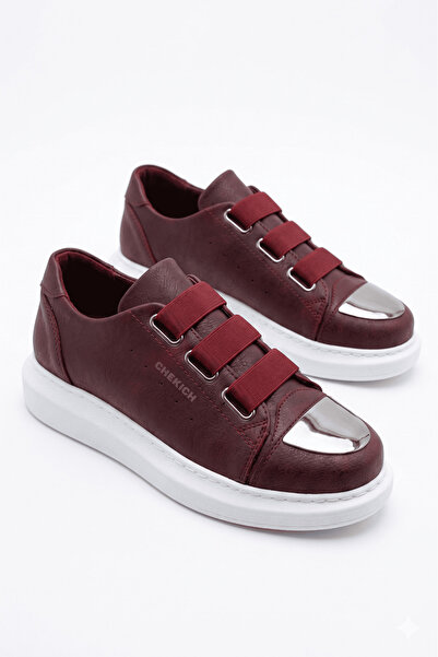 Zerenyus Latakia Premium Elastic Ανδρικά Casual Sneakers Claret Red