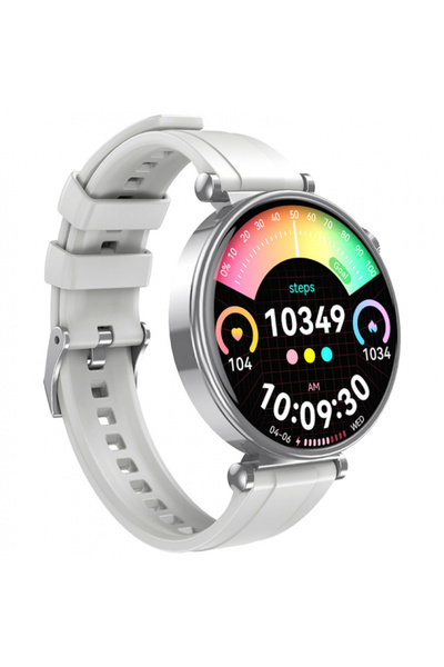 Stef's Cat XO Design GT4 Mini Έξυπνο Ρολόι, Ασημί