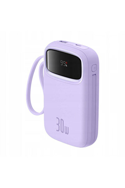Baseus Външна батерия Qpow2, 10000mAh, 30W, QC + PD, 1 x USB-A - 3 x USB-C, M...