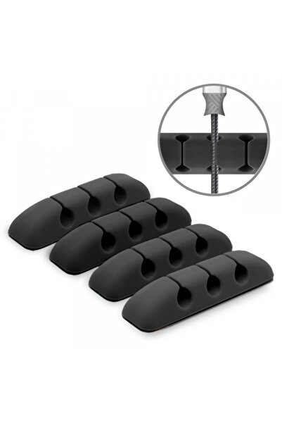 Ringke Organizator Cabluri, Set 4 bucati, Negru