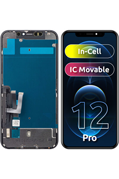 JK Display cu touchscreen pentru Apple iPhone 12/ 12 Pro, cu ramă, versiune L...