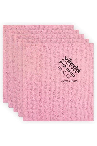 Vileda Professional PVAmicro Professional Mikrofiber Bez 5 Li Kırmızı