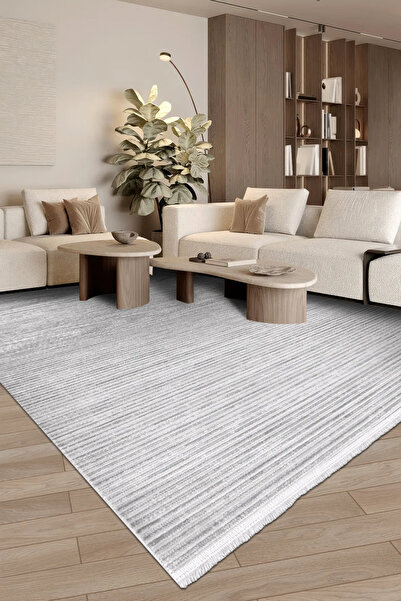 Anatolia HALI / SİMA-Beyaz/Gri - Özel Ölçü-Salon , Oturma Odası ve Koridor Ha...