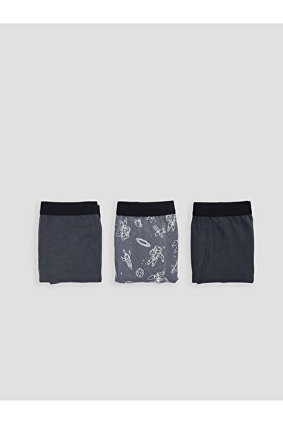 LC Waikiki Quality Pieces from Çelebi Store Embroidered Boys' Boxer 3-Piece