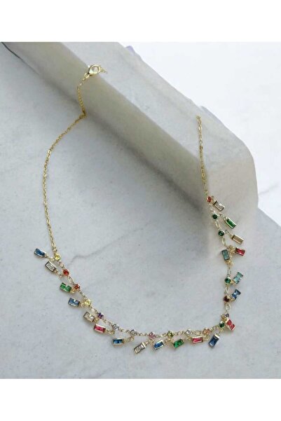 AYL ACCESSORİZE RENKLİ TAŞLI KOLYE