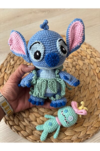 lionworkshopp Amigurumi stitch ve arkadaşı organik yumuşak oyuncak