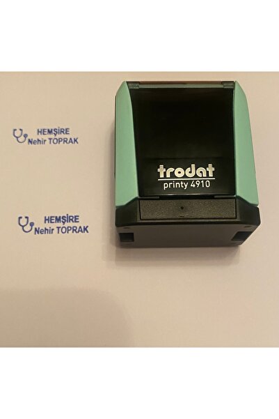 vatan promosyon Trodat 4910 Mint Yeşili - Kişiye Özel - Hemşire Kaşesi