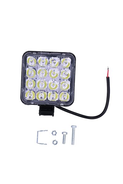 E-ANAMAG Lampa de lucru LED 16 LED-uri 48W IP68, dimensiune 83mm, universala