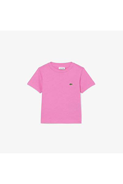 Lacoste Çocuk Bisiklet Yaka Pembe T-Shirt