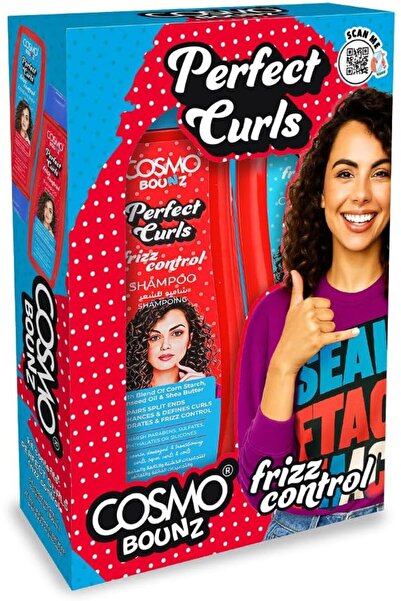 CD Cosmo Designs Cosmo Bounz Hair Care Kit Perfect Curls Frizz Control Shampo...
