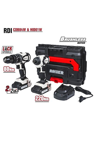 Raider Set surubelnita cu impact BL RDI-CDB04W si HID01W 2x2Ah