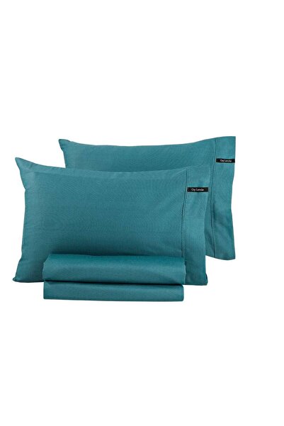 Guy Laroche Ζεύγος Μαξιλαροθηκών Minimal Petrol 50x70 100% Βαμβακερό Σατέν