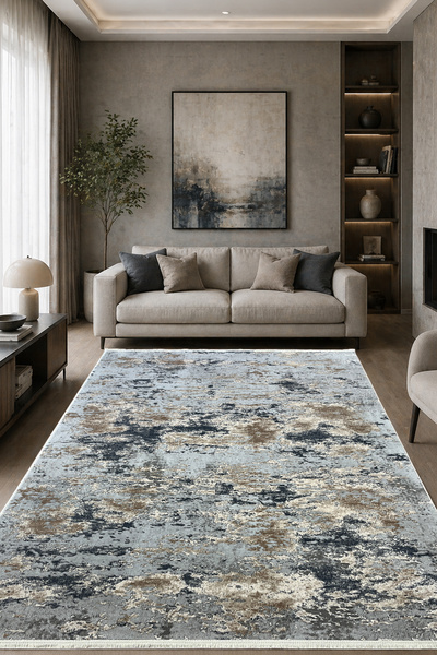 ünalcarpet 4m2 ve 6m2 Ebatlarında Antialerjik Modern Kalın Yumuşak Dokulu Sal...