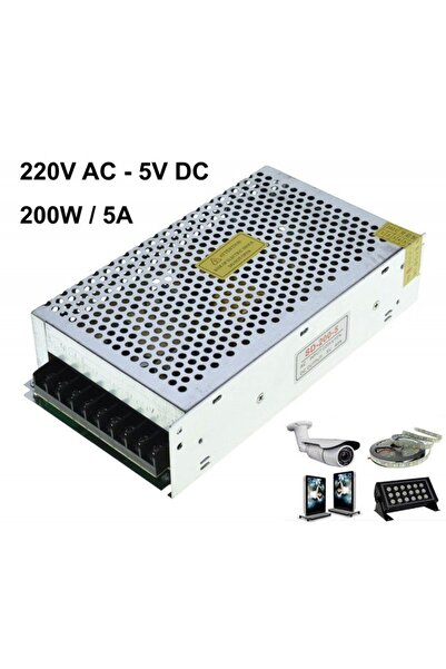 Stef's Cat Sursa de Alimentare Metalica 5V-200W/40A,